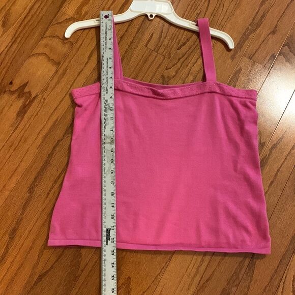 J. Marco Size Large two piece top pink with sequins - Picture 5 of 8